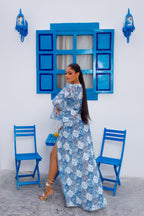 Milan Mesh Dress (Blue Mosaic)