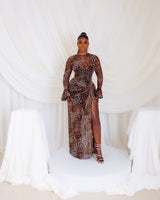 Milan Mesh Dress (Leopard Bells)