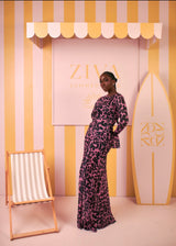 Milan Mesh Dress (Wild Orchid Print)