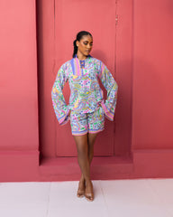 Mirelle Short Set (Lavender Print)