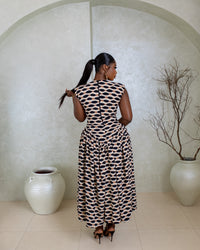 Maya Dress ( Desert Ripple Print)