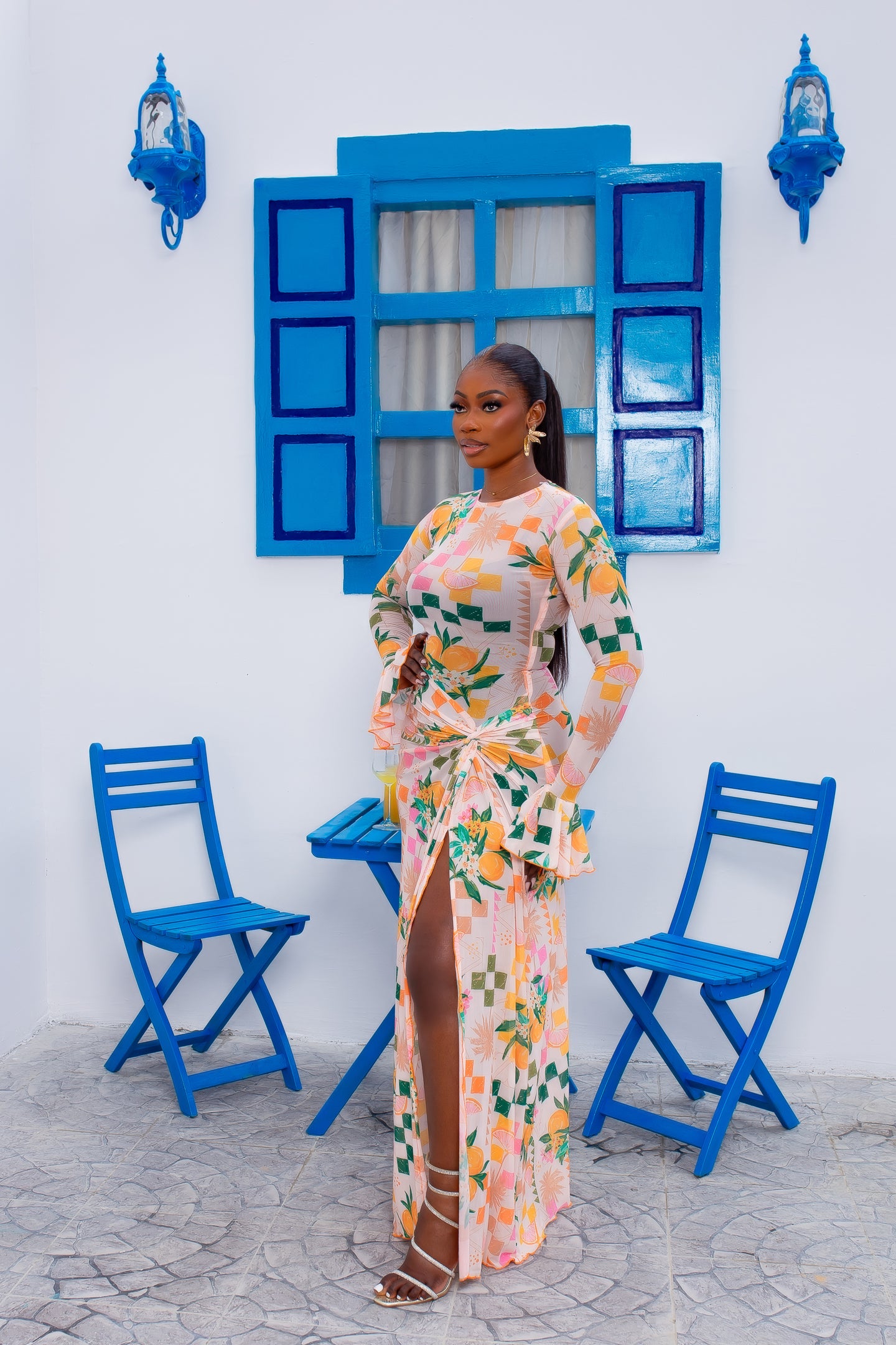 Milan Mesh Dress (Tropicália)