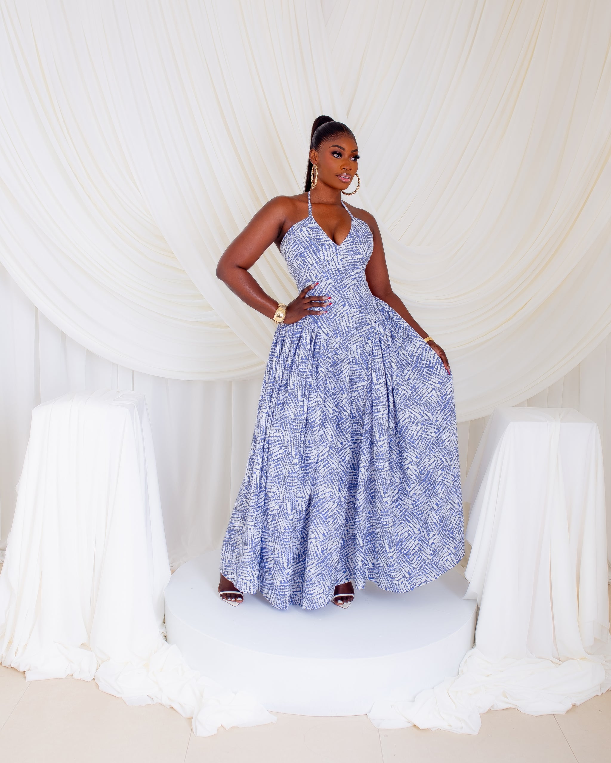 Serenity Dress (Blue Bells)