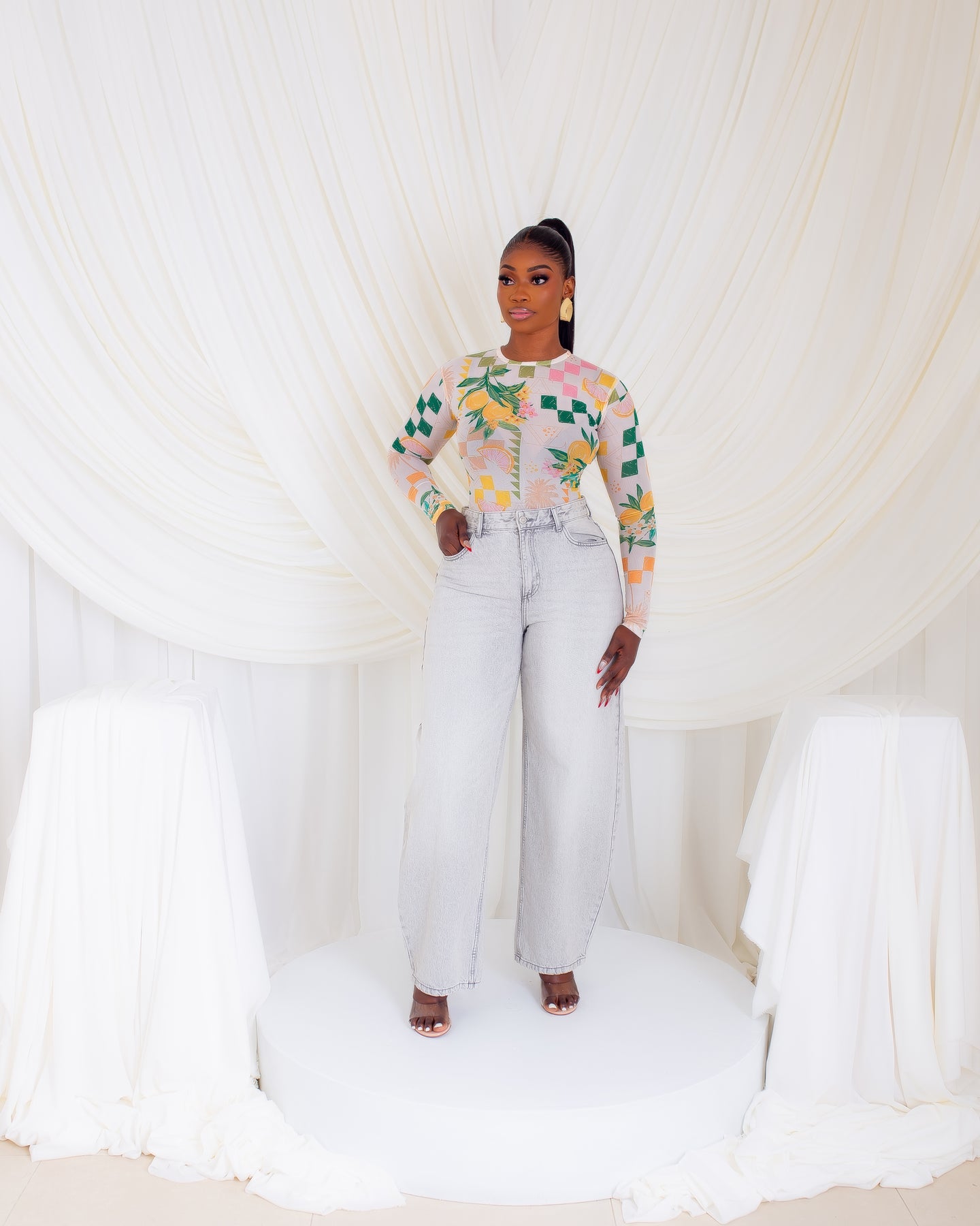 Kairo Custom Ziva Mesh Top (Tropicalía)