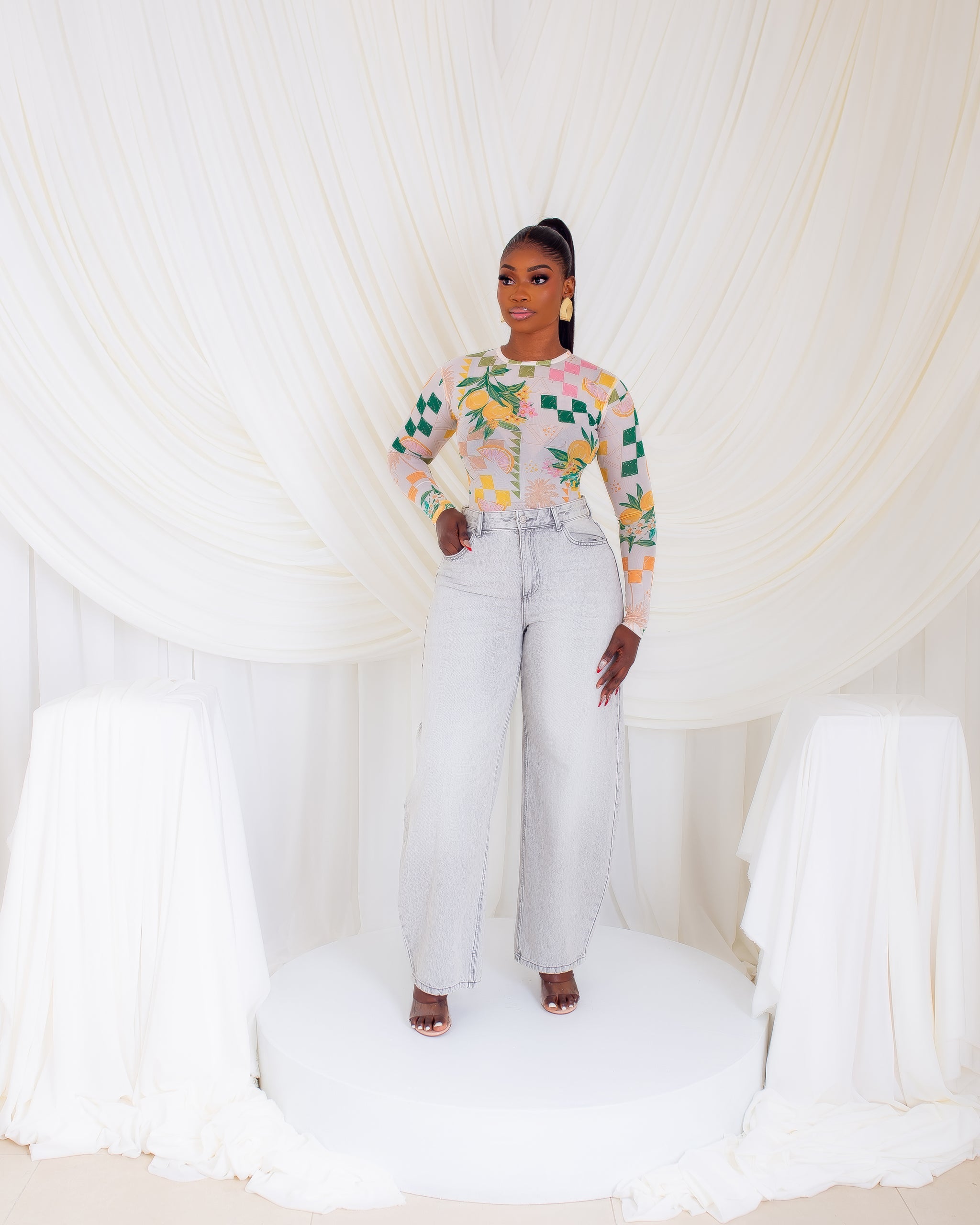 Kairo Custom Ziva Mesh Top (Tropicalía)