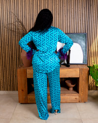 Feather Pj Set (Purple Feathers)