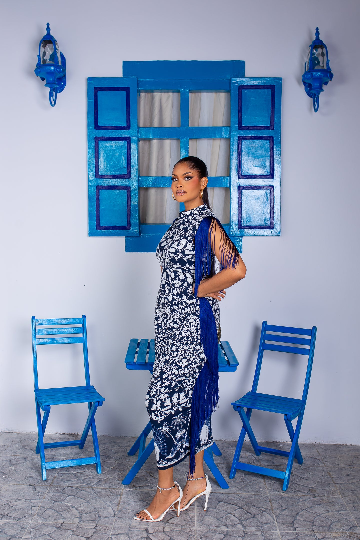 Petra Dress (Blue Escape)