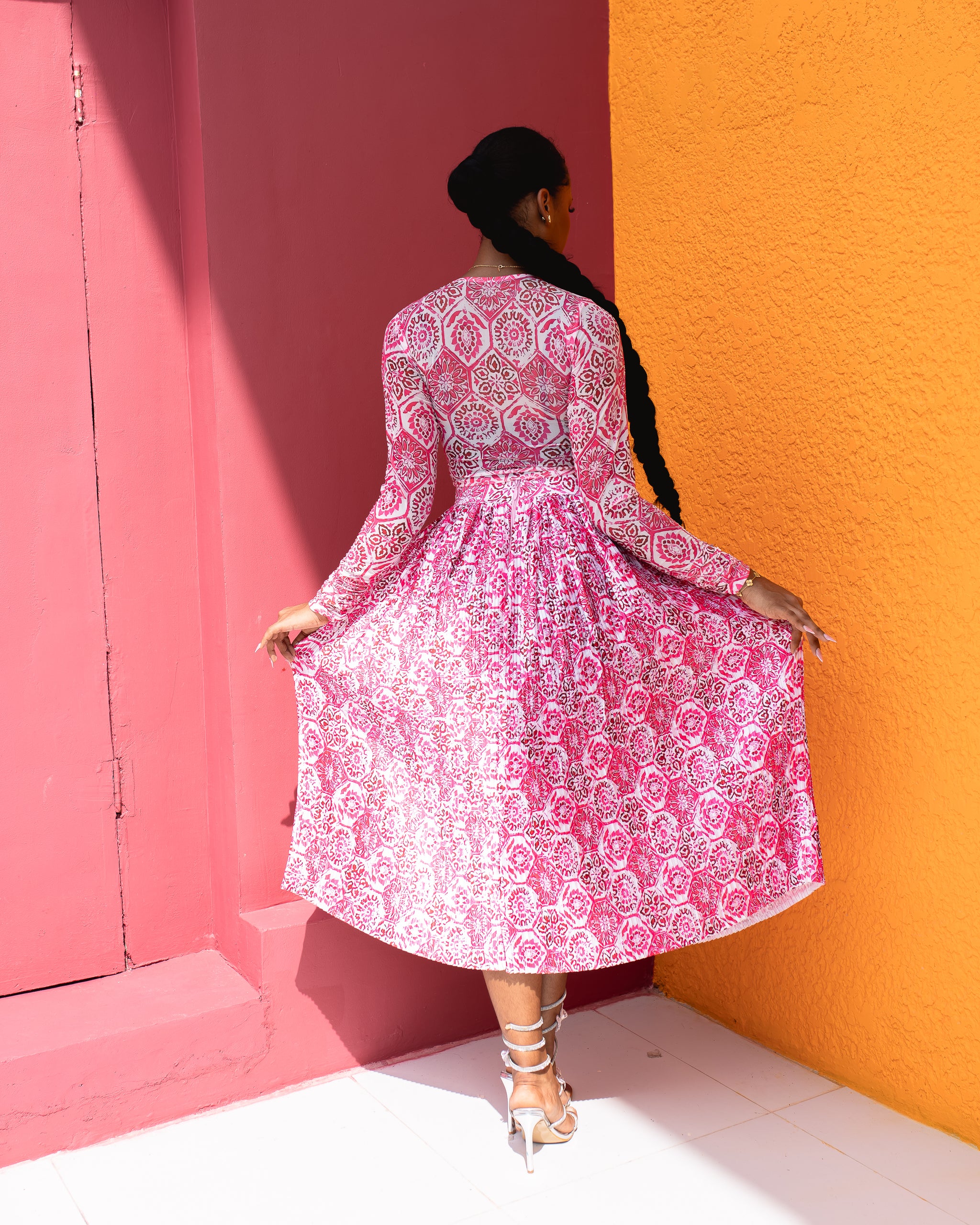 Georgia Skirt Set (Rose Mosaic Print)