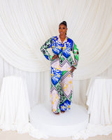 Silk Pj Set - Tropical Mosaic