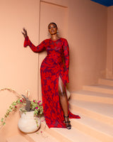 Milan Mesh (Crimson Bloom)