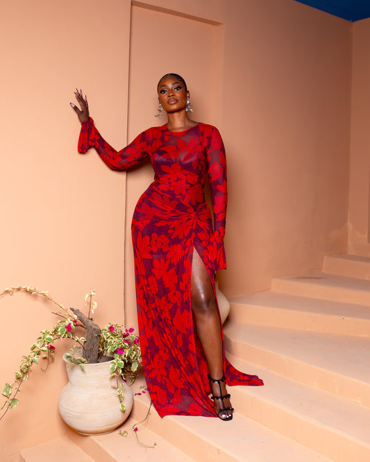 Milan Mesh (Crimson Bloom)