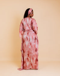 Silk Adire Bubu (Blush)
