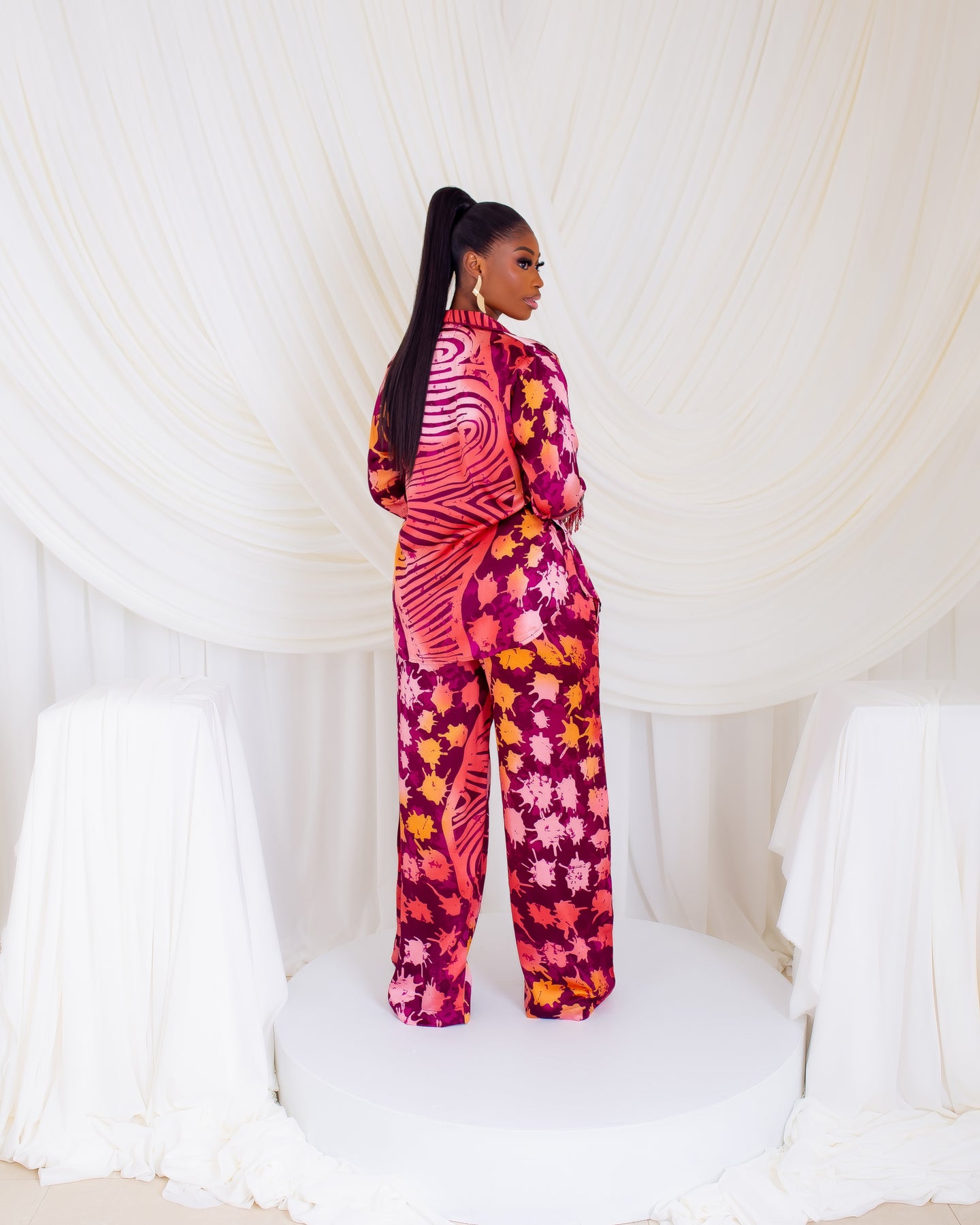 Autumn Crystal Sleeve PJ Set (Amber Splash)