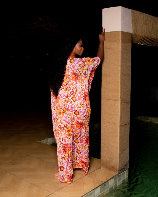 Bikini Trouser Set (Orange/Pink)