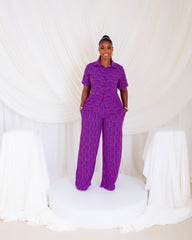 Diya Pants Set (Electric Mirage)