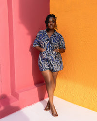 Aduke Ankara Short Set (Halo print)