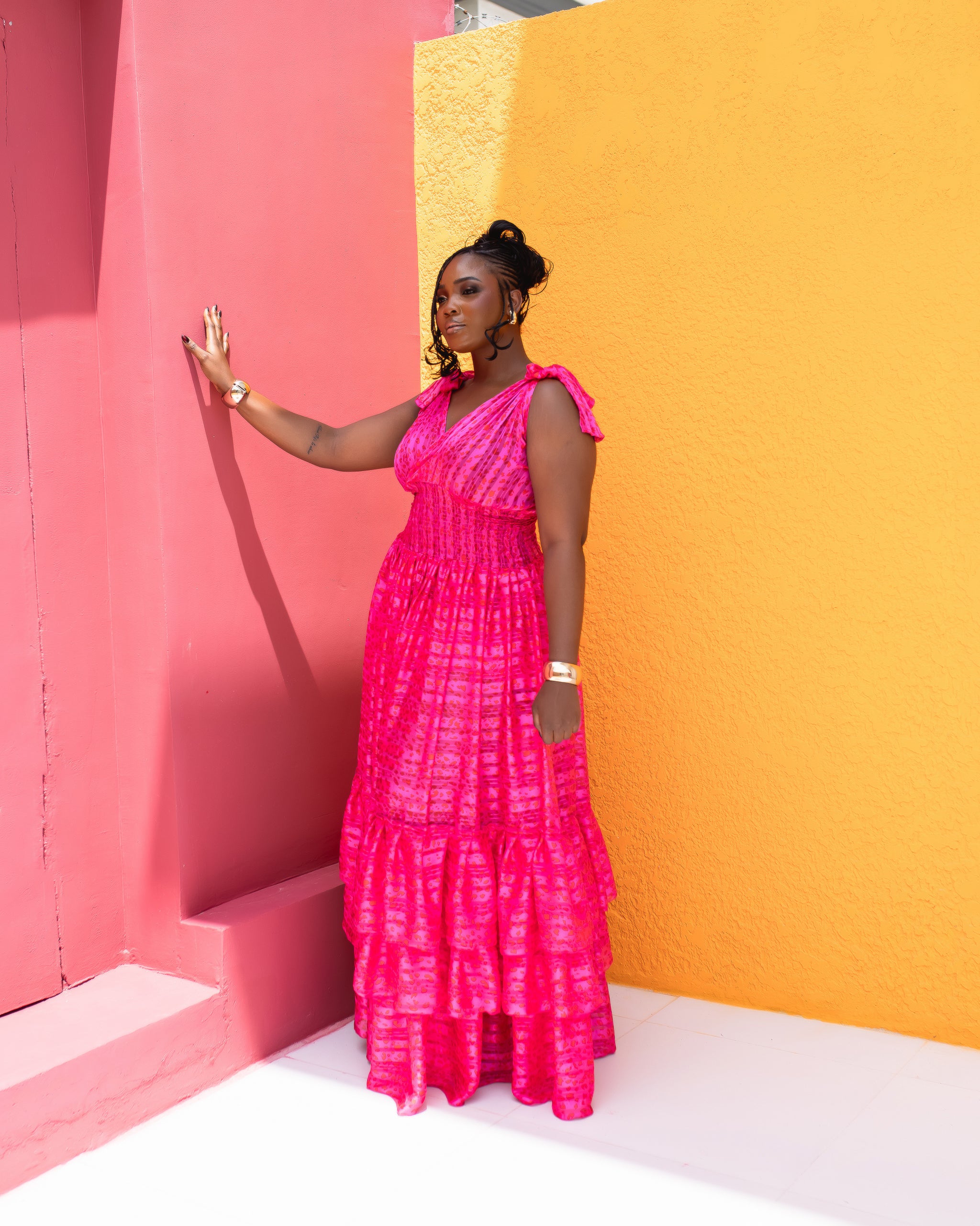 Karasi Dress (Pink Mist Print)