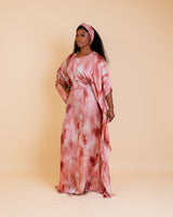 Silk Adire Bubu (Blush)