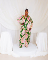 Silk Pj Set (Island Bloom)