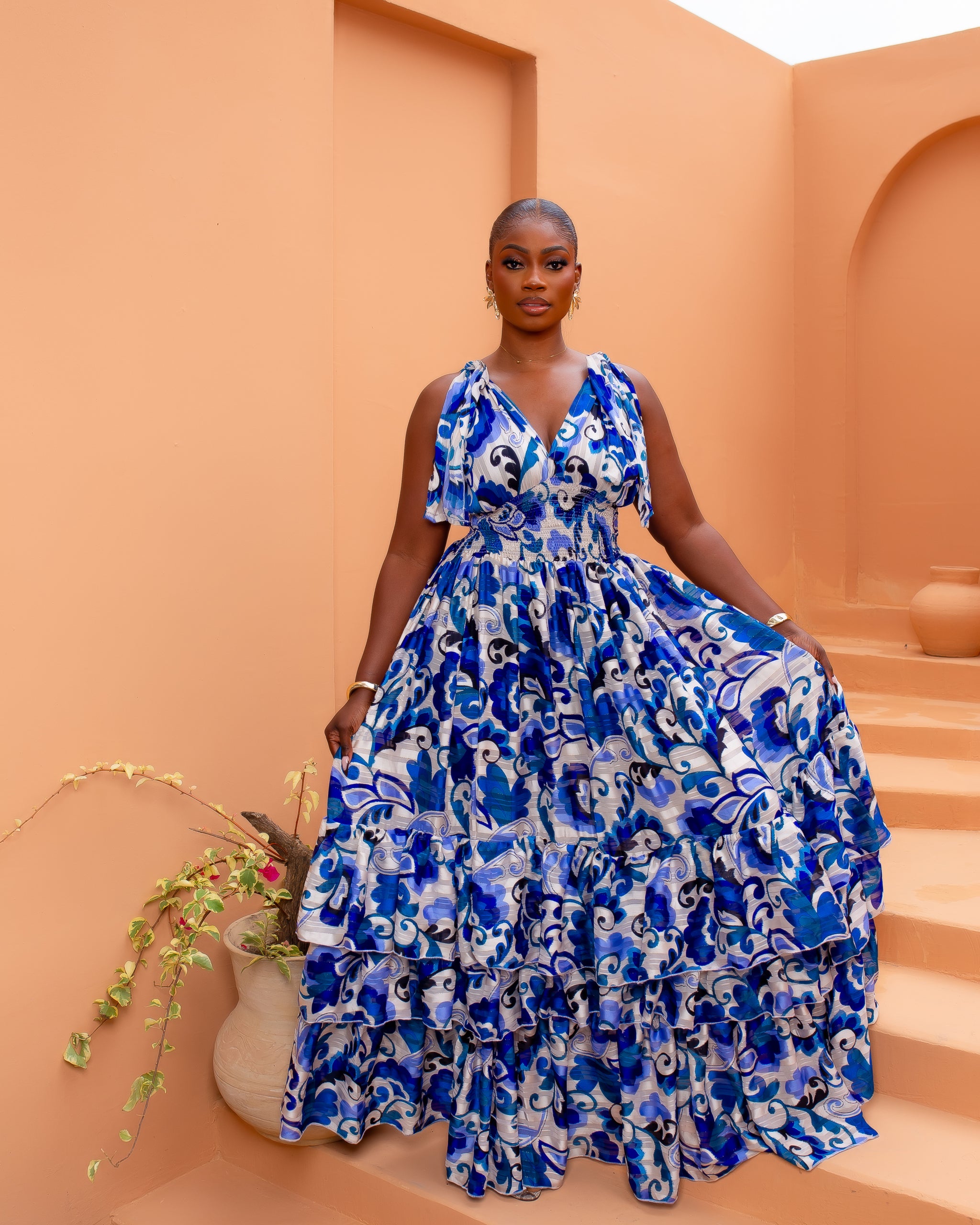 Karesi Dress (Blue Spring)