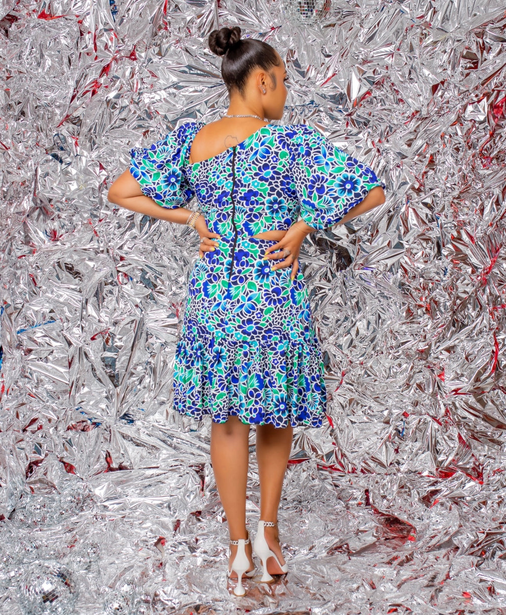 Luna dress flower print