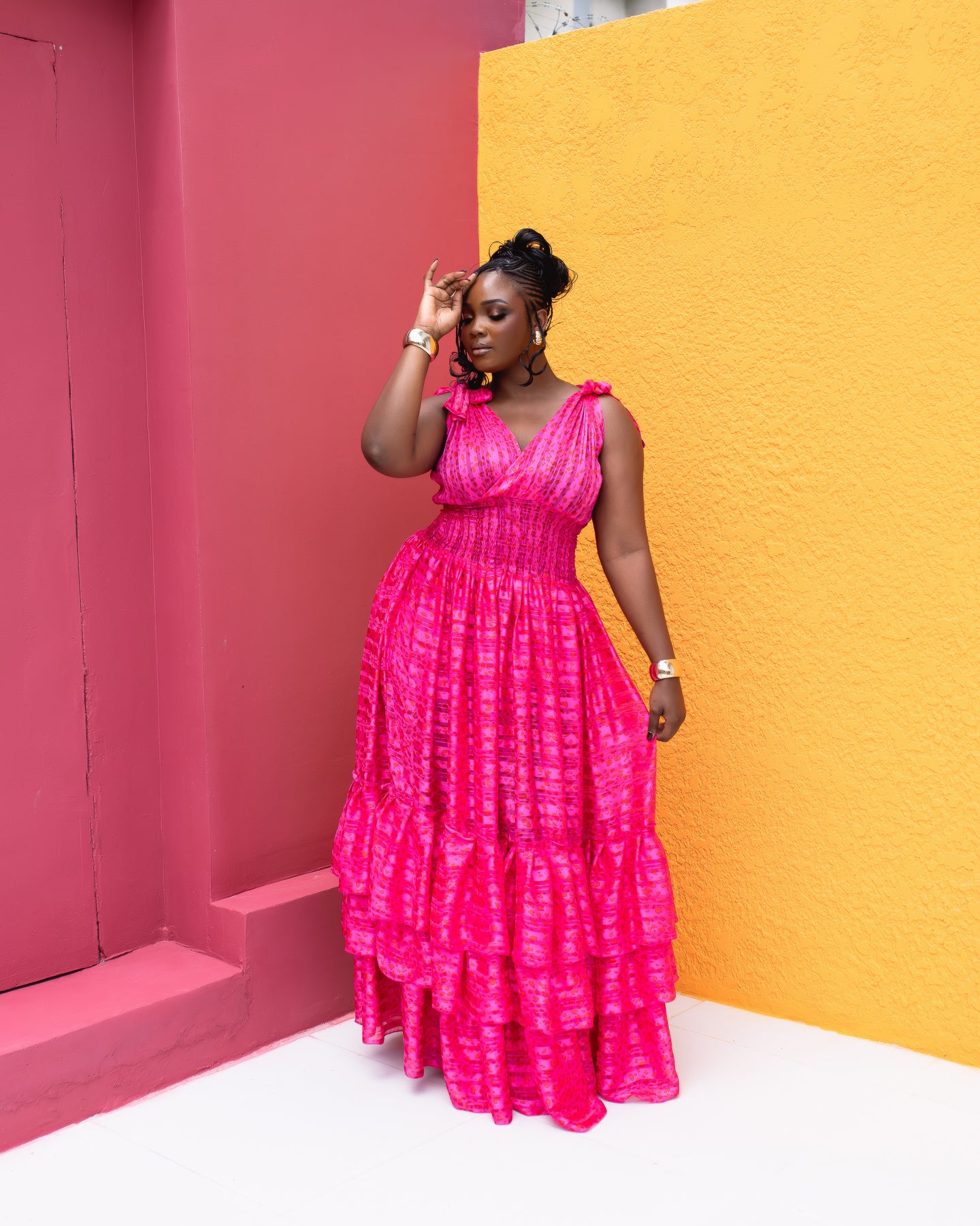 Karasi Dress (Pink Mist Print)