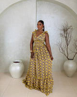 Karasi Dress (Golden Halo Print)