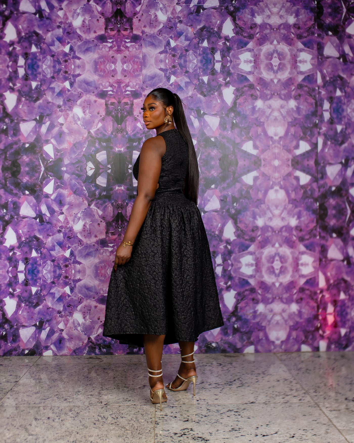 Zaraia Dress (Obsidian Noir)