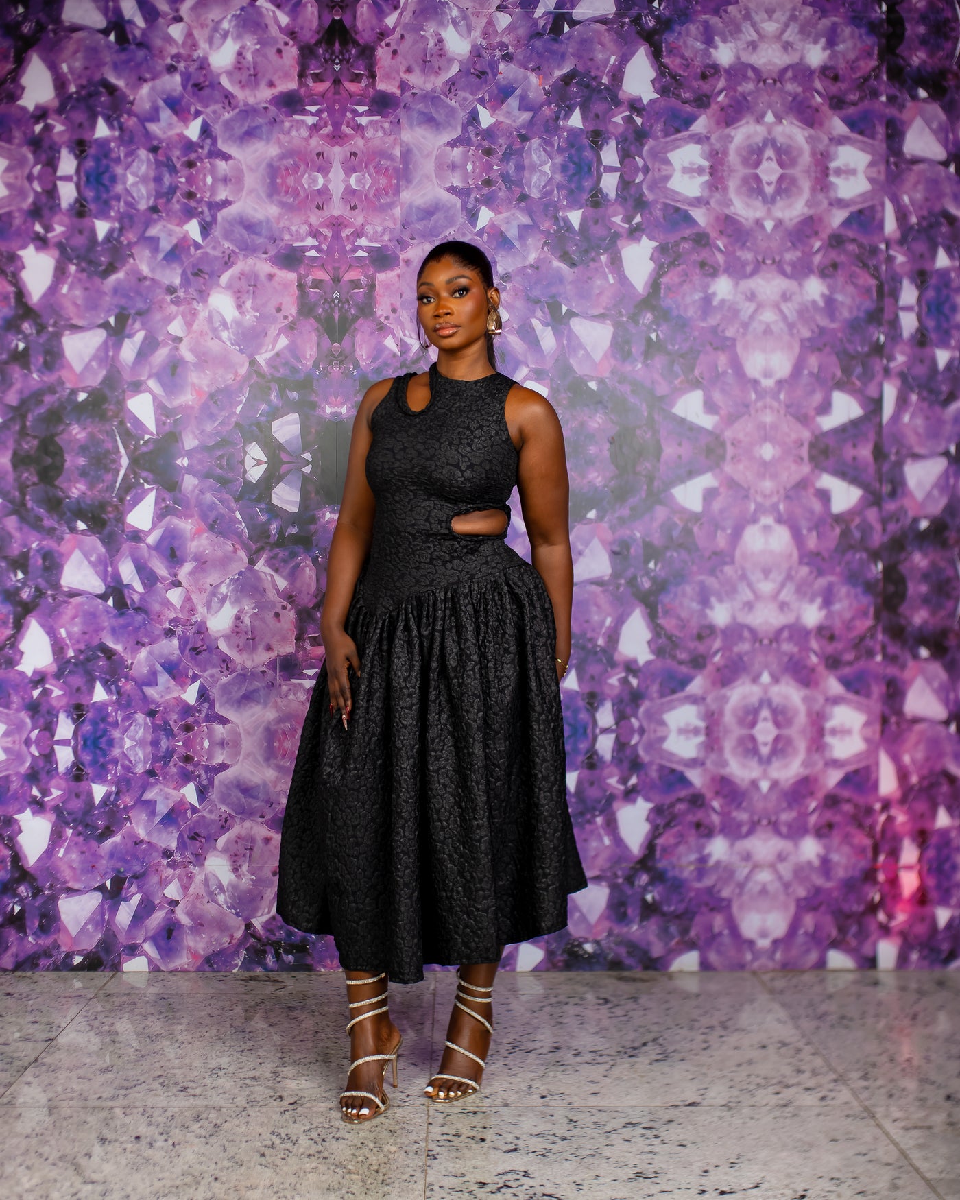 Zaraia Dress (Obsidian Noir)