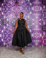 Zaraia Dress (Obsidian Noir)