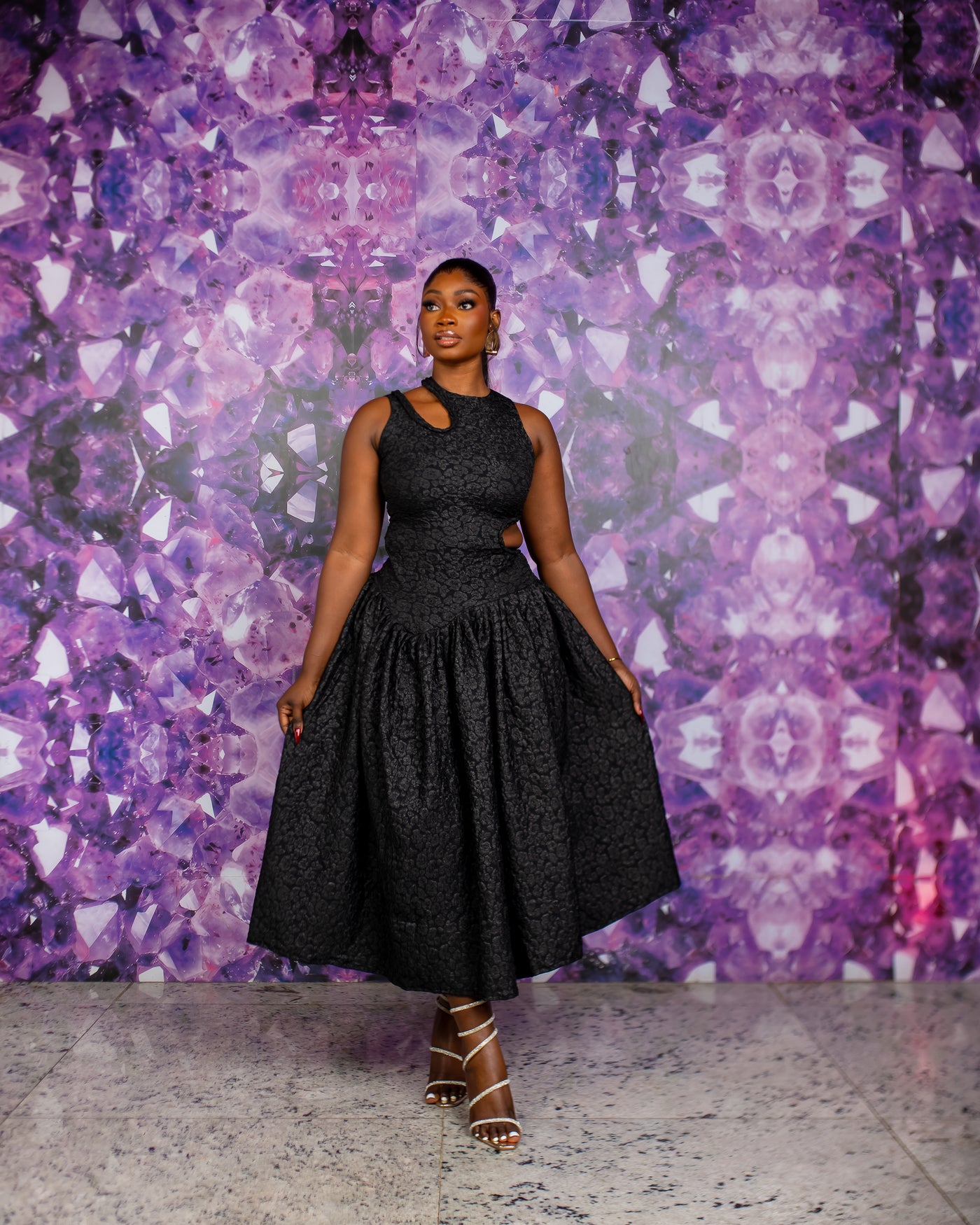 Zaraia Dress (Obsidian Noir)