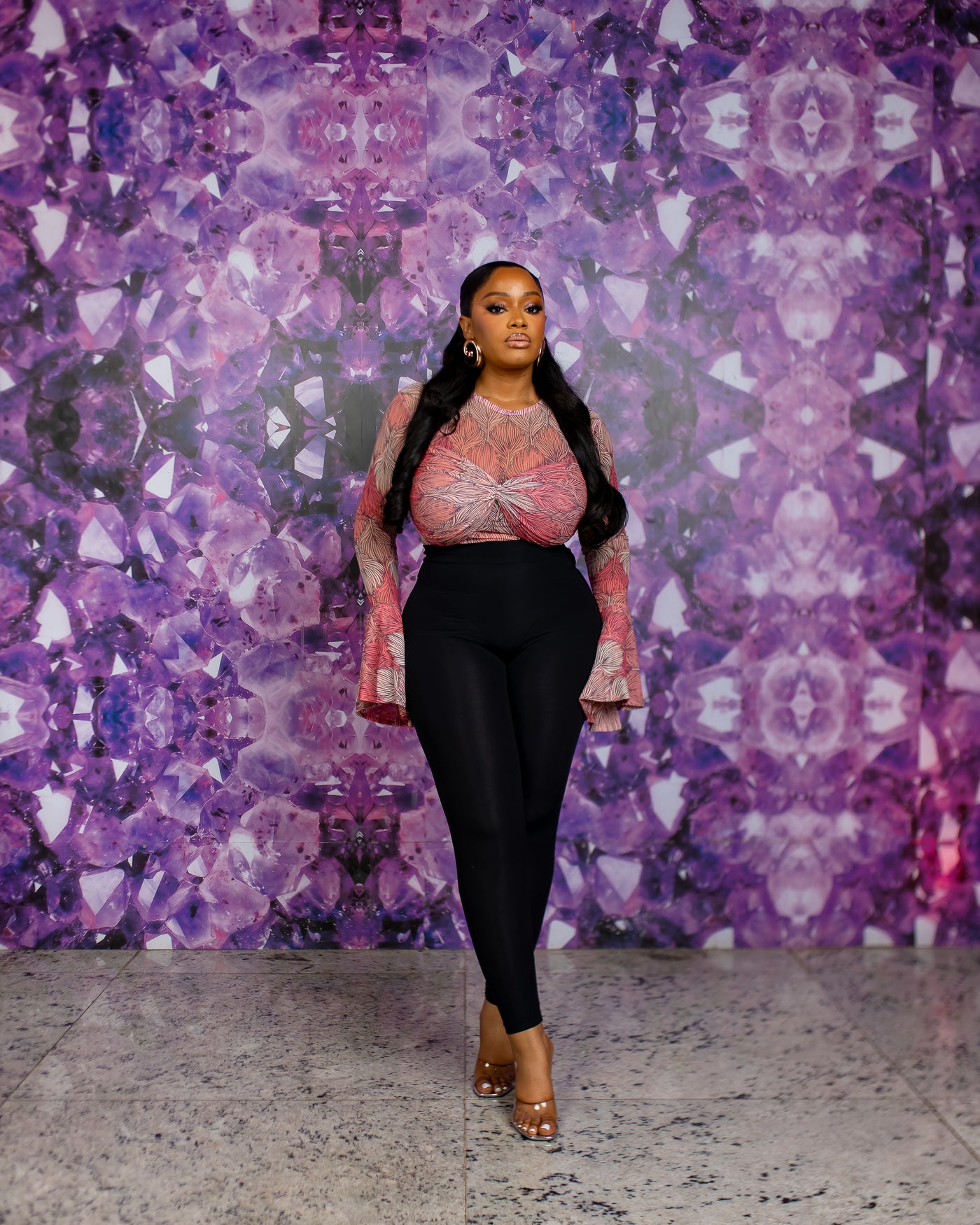 London Custom Ziva Mesh Top