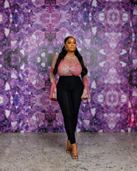 London Custom Ziva Mesh Top