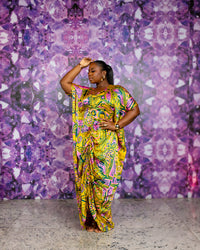 Drawstring Silk Bubu (Golden Kaleido)