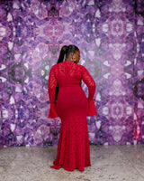 Vienna Dress (Crimson Veil)