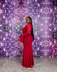 Vienna Dress (Crimson Veil)