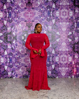 Vienna Dress (Crimson Veil)