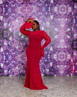 Vienna Dress (Crimson Veil)