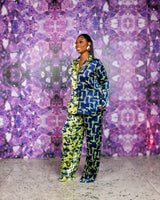 Beaded Neck PJ Set (Citrine Nightfall)