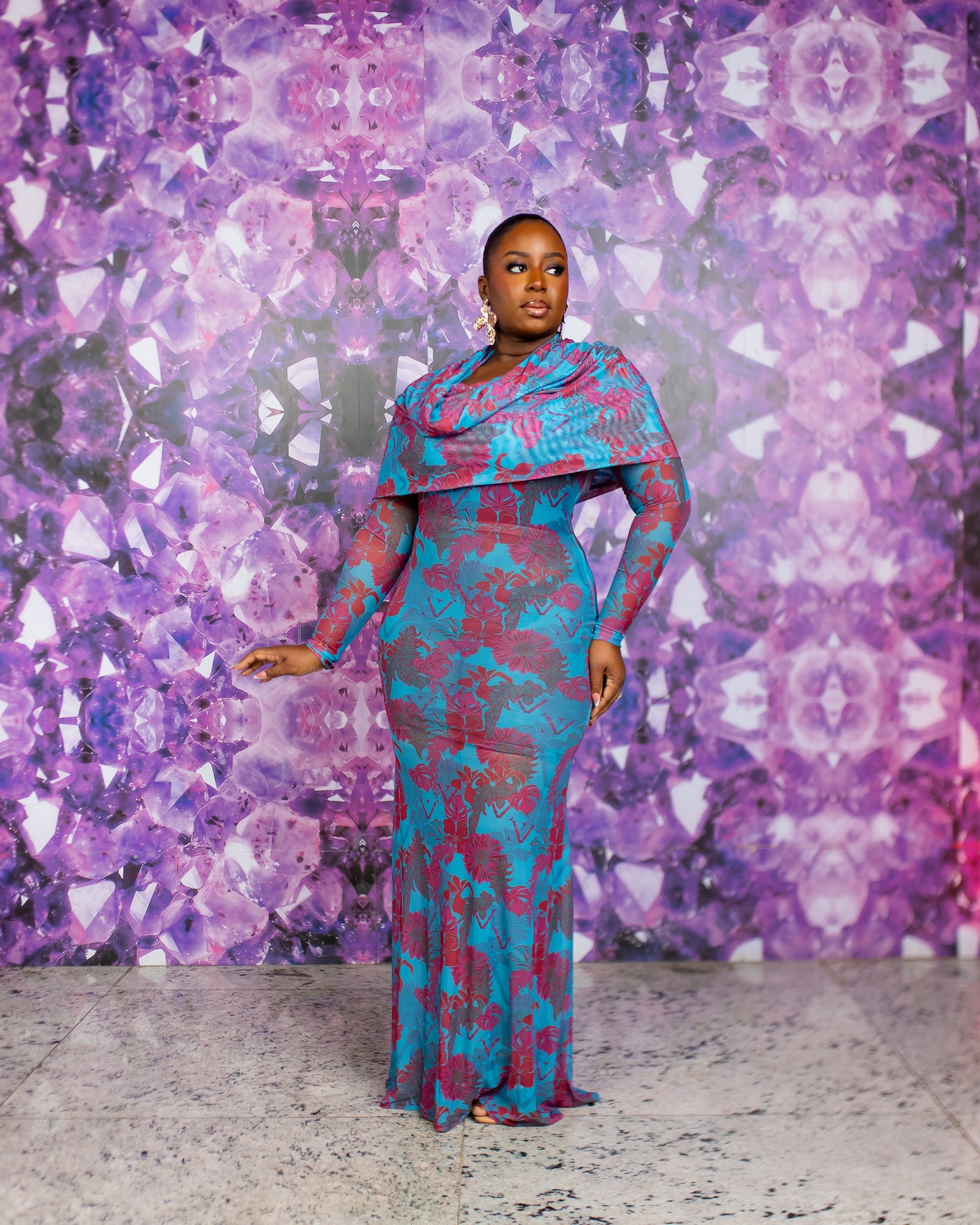 Maryam Transformer Dress (Ziva Custom Print)