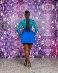 Zahra Mesh Top & Mikado Skirt