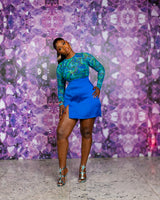 Zahra Mesh Top & Mikado Skirt