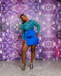 Zahra Mesh Top & Mikado Skirt