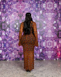 Rowena Dress (Garnet Petal)