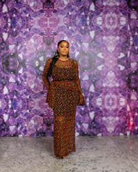 Rowena Dress (Garnet Petal)