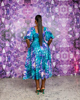 Salomi Dress (Teal Reverie)