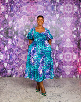 Salomi Dress (Teal Reverie)