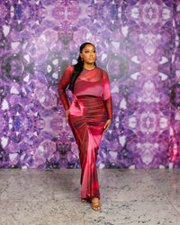 Fara Dress (Crimson Mirage)