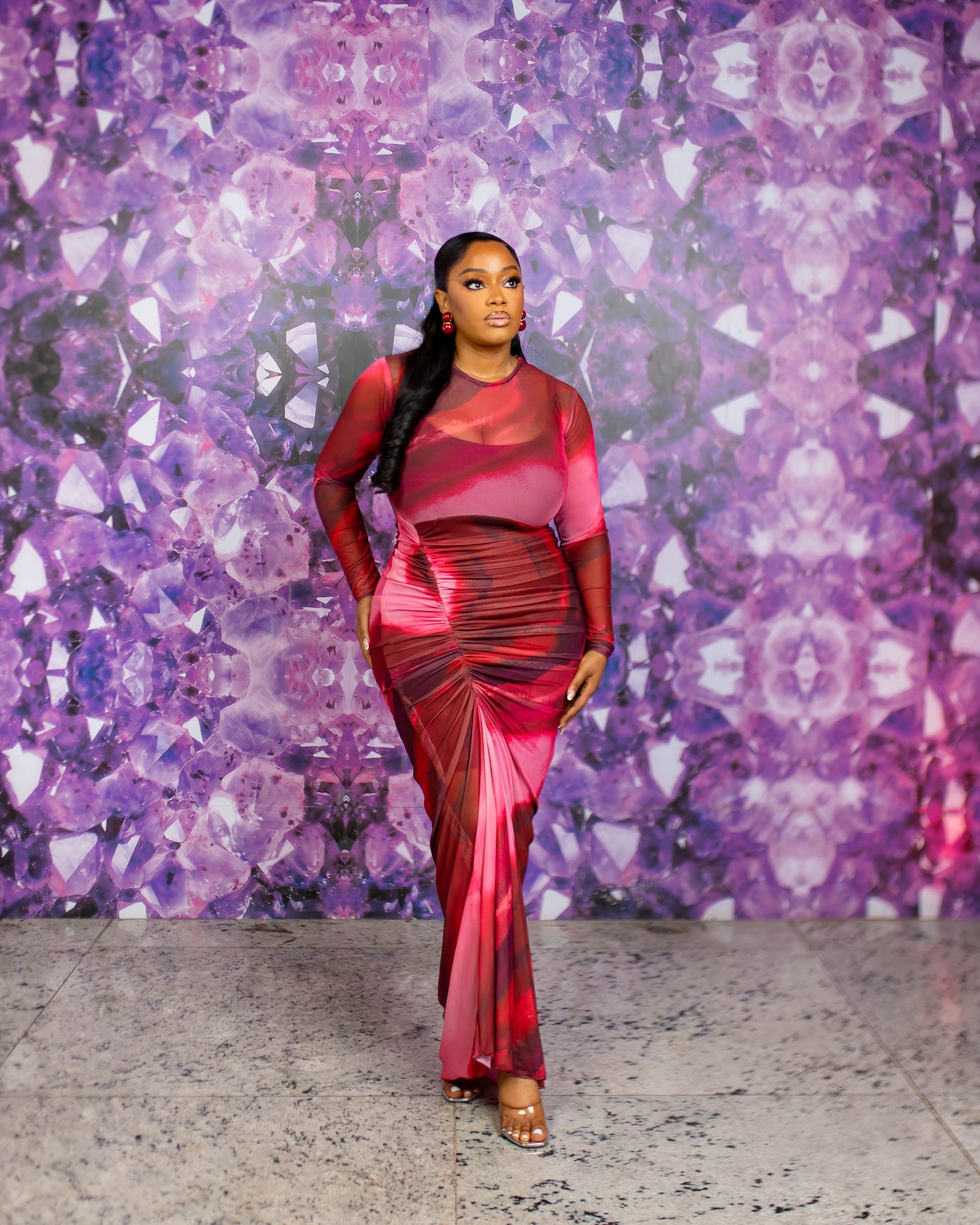 Fara Dress (Crimson Mirage)